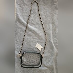Black and Clear Crossbody Bag